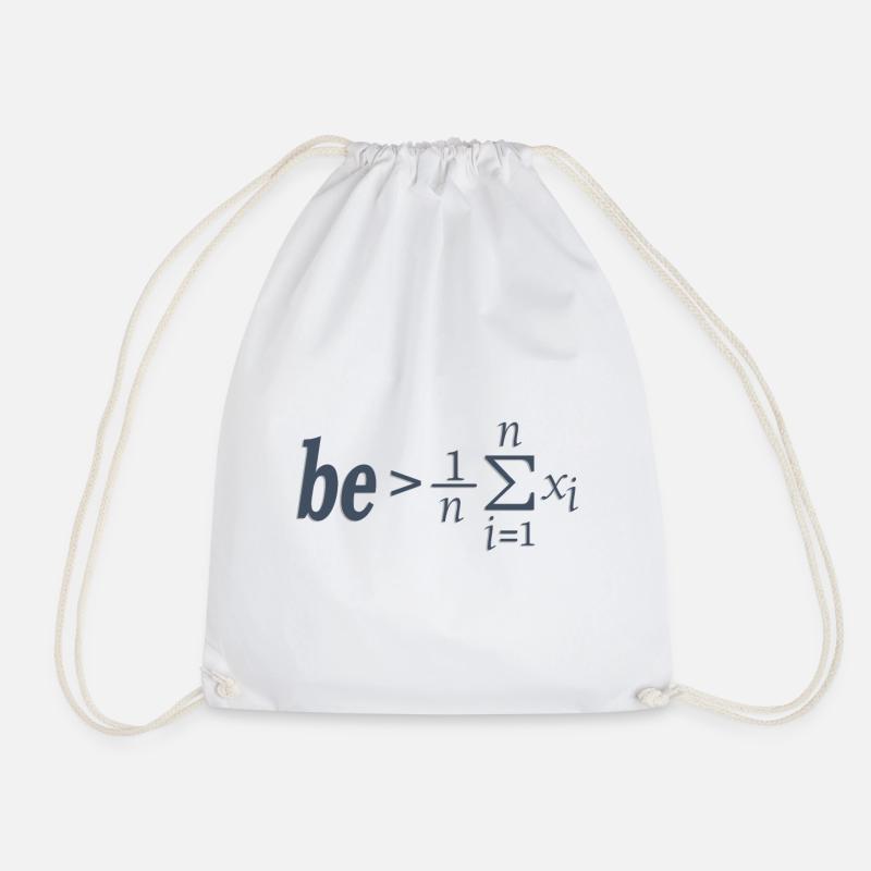Statics - Drawstring Bag - white