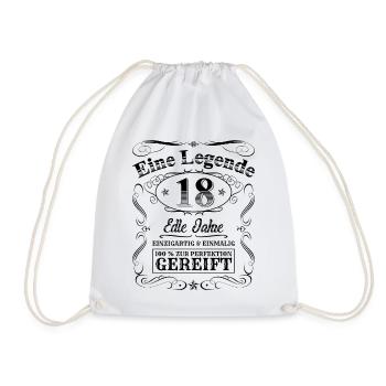 Legende 18 Jahre 18. Geburtstag Jungen Mädchen - Turnbeutel - Weiß - Vorne
