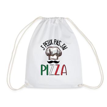 J' peux pas j'ai Pizza - Humour - Sac de sport léger - blanc - Devant