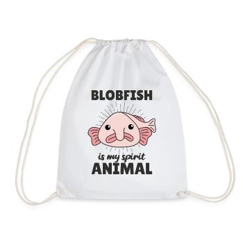 Blobfish Is My Spirit Animal - drôle de blobfish - Sac de sport léger - blanc - Devant