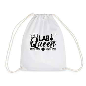 Lab Queen Labortechniker Chemie Geschenkidee - Turnbeutel - Weiß - Vorne