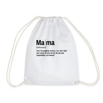 Beste Mama der Welt Mutter - Turnbeutel - Weiß - Vorne