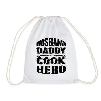 Mari Papa Cuisinier Héros - Sac de sport léger - blanc - Devant