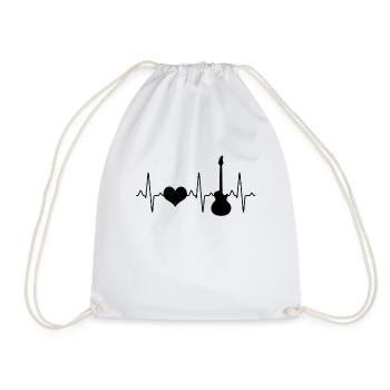 Guitare électrique Heartbeat - Sac de sport léger - blanc - Devant