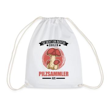 Voici à quoi ressemble un cueilleur de champignons vraiment cool - Sac de sport léger - blanc - Devant