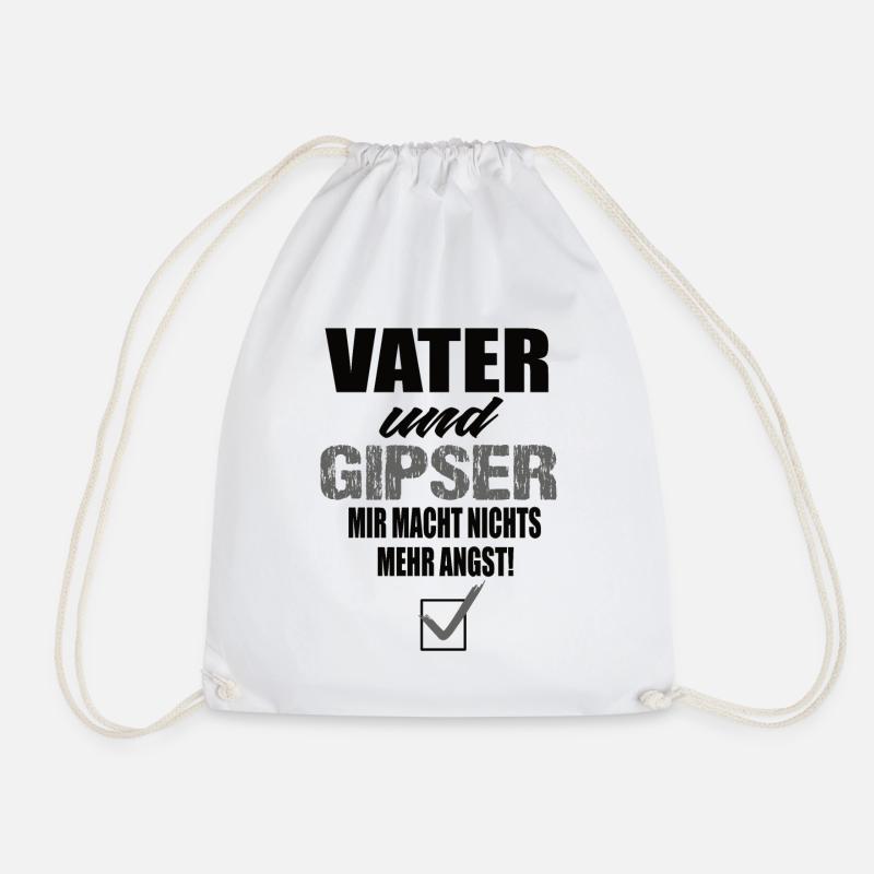 Vater und Gipser - Turnbeutel - Weiß