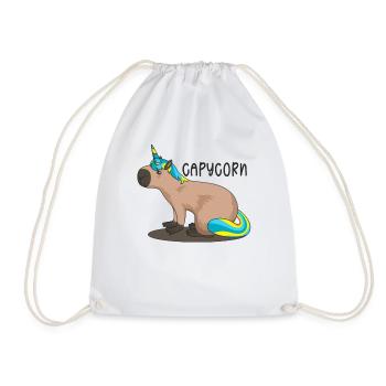 I Just Need A Capybara Water Hog - Drawstring Bag - white - Front