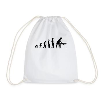 Profession d’artisan Evolution Worker Cadeau - Sac de sport léger - blanc - Devant