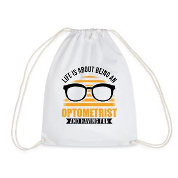 Optiker Optometrist Augenoptiker - Turnbeutel - Weiß - Vorne