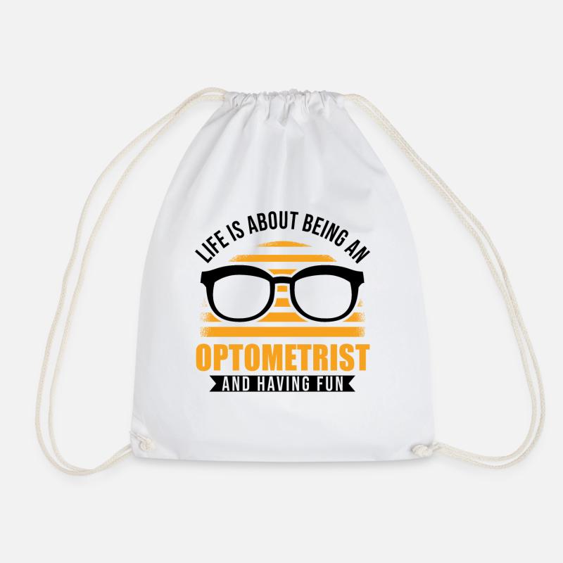 Optiker Optometrist Augenoptiker - Turnbeutel - Weiß