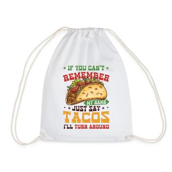 Tacos revolve around the Taco Cinco De Mayo - Drawstring Bag - white - Front