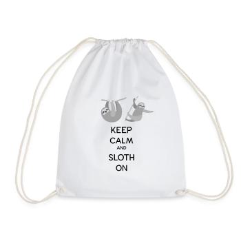 Sloth - Turnbeutel - Weiß - Vorne