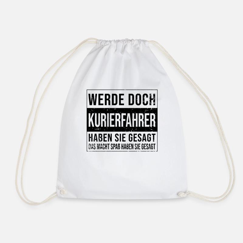 Apotheken Geburtstag Arbeit witzige Kurierfahrer - Turnbeutel - Weiß