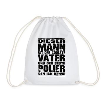 Vater und Polier - Turnbeutel - Weiß - Vorne