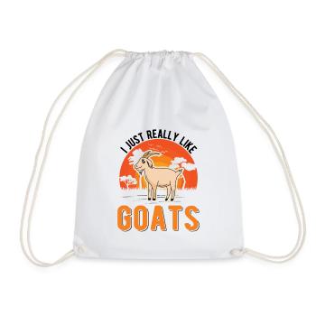 J’aime vraiment Goats Goat Host Goat - Sac de sport léger - blanc - Devant