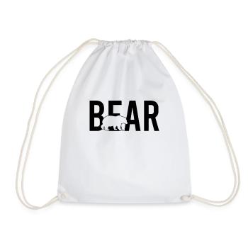Bear bear - Drawstring Bag - white - Front