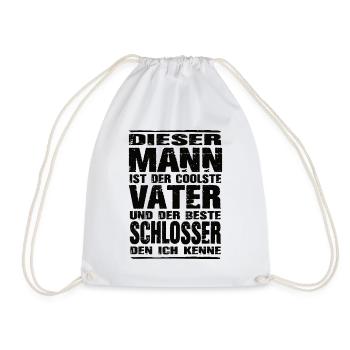 Schlosser - Turnbeutel - Weiß - Vorne