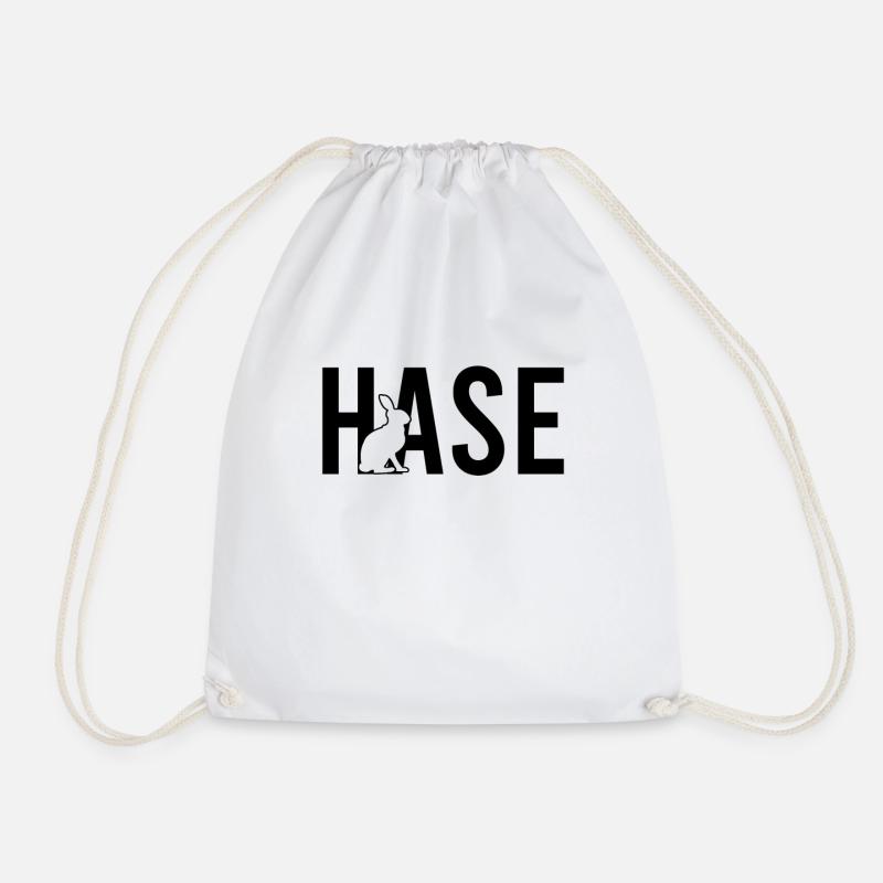 Hase - Turnbeutel - Weiß