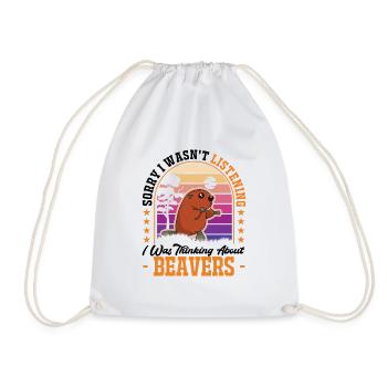Cadeau Castor - Sac de sport léger - blanc - Devant