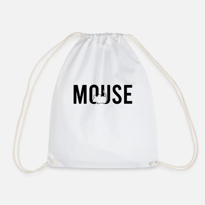 Maus mouse - Turnbeutel - Weiß