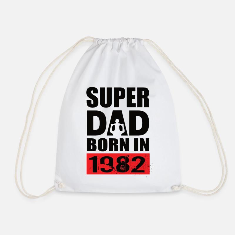 Papa Geburtstag 1982 - Turnbeutel - Weiß