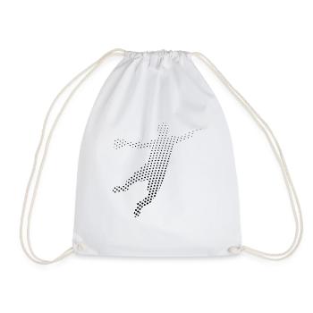 Handball Handballer - Turnbeutel - Weiß - Vorne