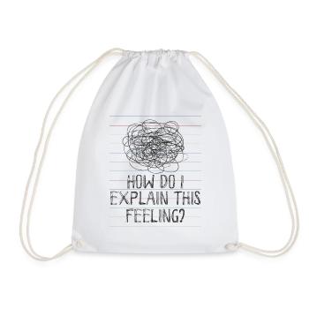 Psychology Psychologist Psychiatry Humor - Drawstring Bag - white - Front