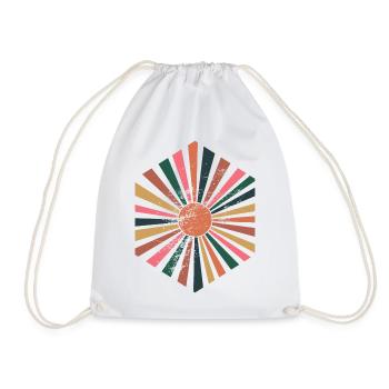 Boho - Drawstring Bag - white - Front