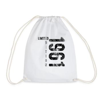 Limited Edition 1961 Birthday Vintage 1961 - Drawstring Bag - white - Front