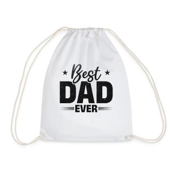 Bester Vater aller Zeiten Vatertag Papa zitiert - Turnbeutel - Weiß - Vorne