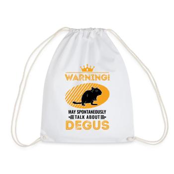 Peut parler spontanément de Degus - Sac de sport léger - blanc - Devant
