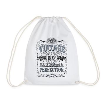 Millésime 1972 Anniversaire Année de naissance 1972 Cadeau - Sac de sport léger - blanc - Devant
