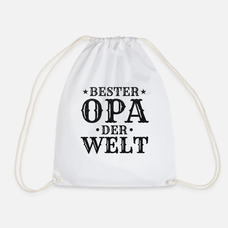 Opa Großvater Bester Opa der Welt Bester Opa - Turnbeutel - Weiß