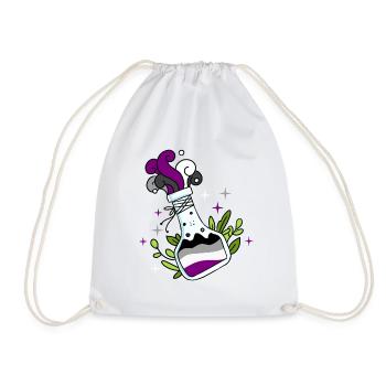 Asexual Potion Ace Pride - Drawstring Bag - white - Front