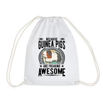 Cochon d’Inde Cadeau Cochon d’Inde - Sac de sport léger - blanc - Devant