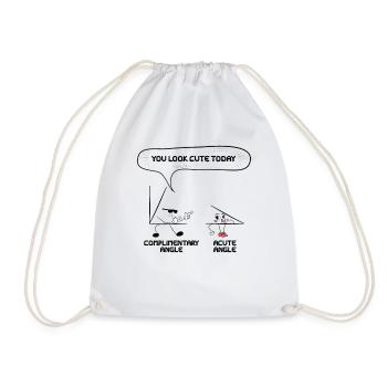 Mathématiques Angle aigu Professeur de mathématiques - Sac de sport léger - blanc - Devant