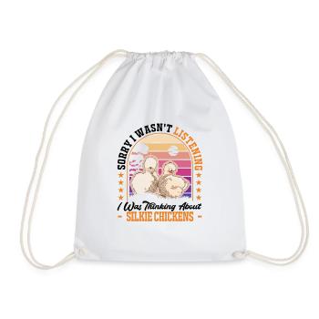 Silk Chicken Cadeau Silke Chicken - Sac de sport léger - blanc - Devant