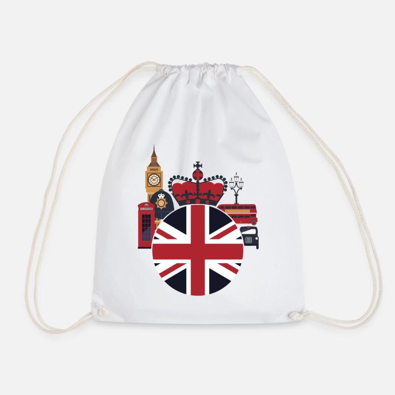 London - Drawstring Bag - white