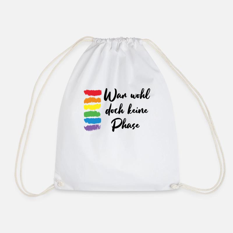 War wohl doch keine Phase LGBT Geschenk - Turnbeutel - Weiß