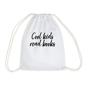 Les enfants cool lisent des livres - Sac de sport léger - blanc - Devant