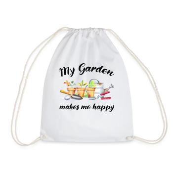 Garten Spruch Gärtner Hobbygärtner Geschenkidee - Turnbeutel - Weiß - Vorne