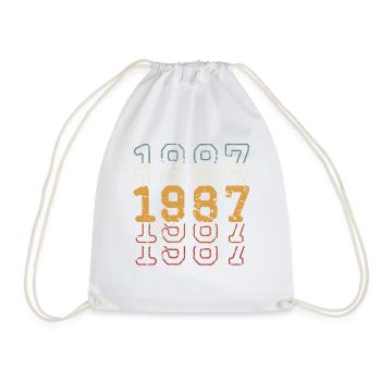 1987 - Drawstring Bag - white - Front