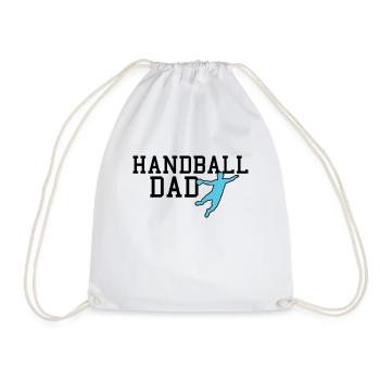 handball dad - Turnbeutel - Weiß - Vorne