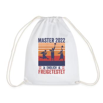 Vintage Master Studium Endlich Freigetestet Shirt - Turnbeutel - Weiß - Vorne