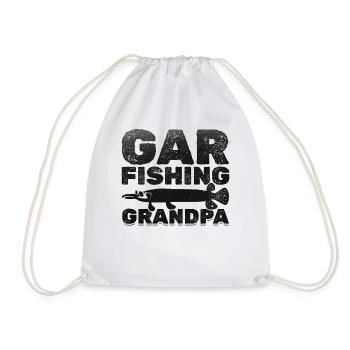 Gar Fishing Opa Garfishing Opa Hornhecht Angeln - Turnbeutel - Weiß - Vorne