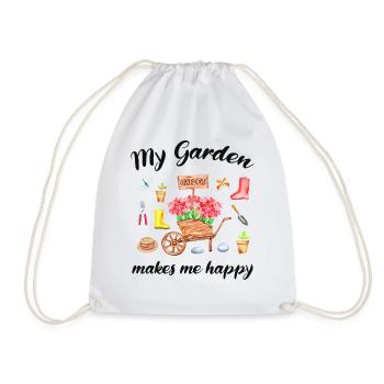 Garten Spruch Gärtner Hobbygärtner Geschenkidee - Turnbeutel - Weiß - Vorne