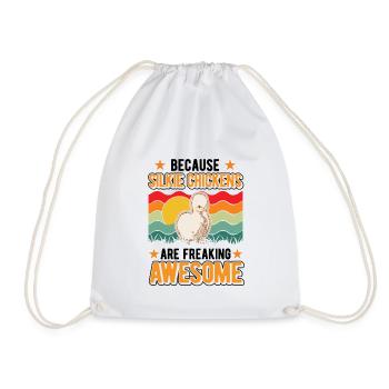 Silk Chicken Cadeau Silke Chicken - Sac de sport léger - blanc - Devant