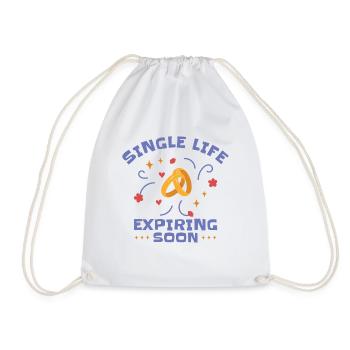 Enterrement de vie de célibataire célibataire Se marier - Sac de sport léger - blanc - Devant