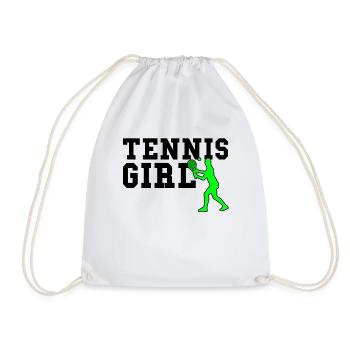 Fille de tennis - Sac de sport léger - blanc - Devant