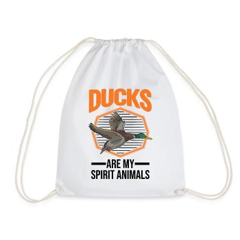 Les canards sont mes animaux spirituels éleveurs de canards - Sac de sport léger - blanc - Devant